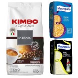 Кофе зерновой, рис и горох